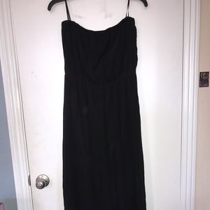 Forever 21 Black Strapless Maxi Dress